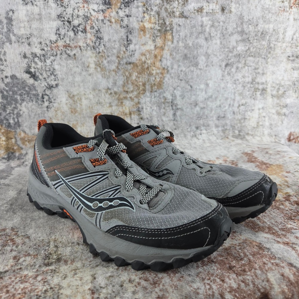 Saucony‎ Excursion TR14 Trail Running Shoes Mens 8 Grey Orange Hiking S20584-16